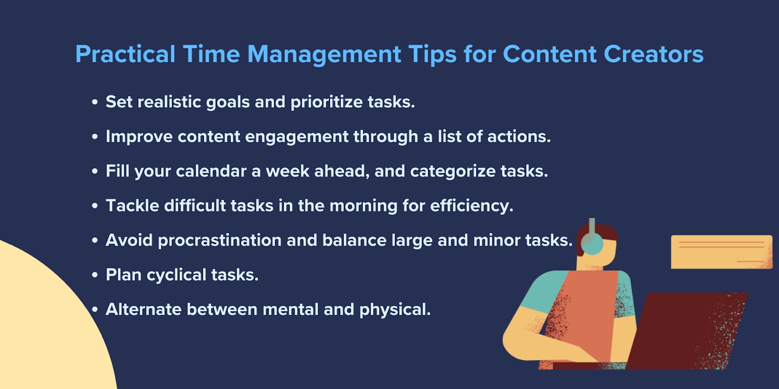 Practical time management tips for content creators