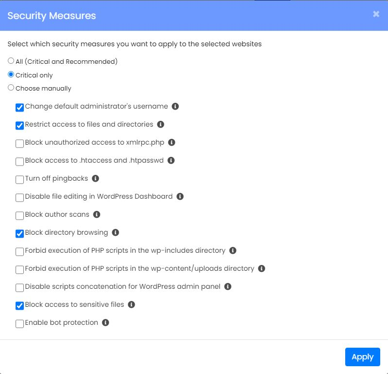 Softaculous Security Measures