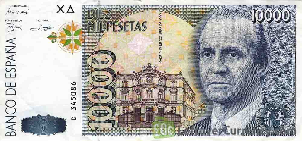 old Spanish Pesetas money