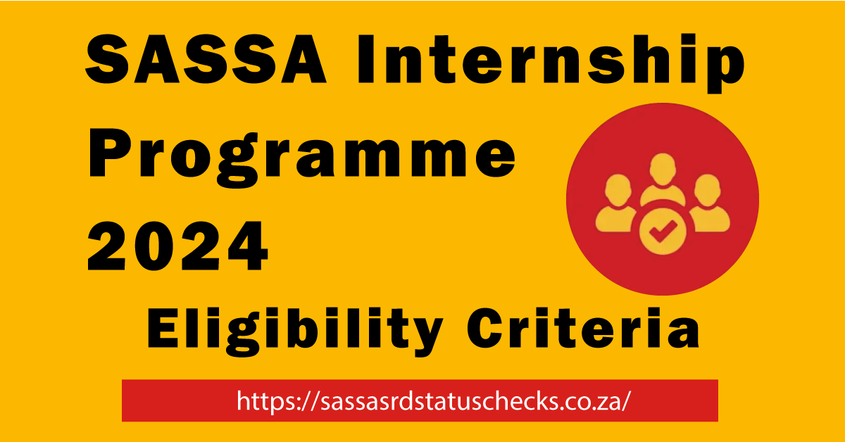 SASSA Internship Program