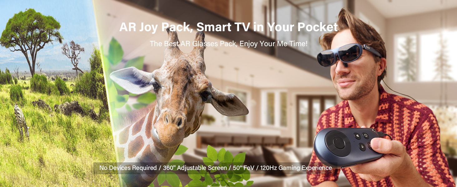 portable smart tv ar glasses