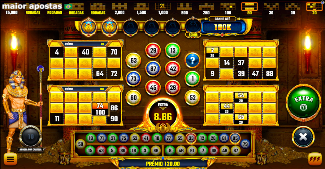 regras do jogo de bingo online Amazing Pharaoh