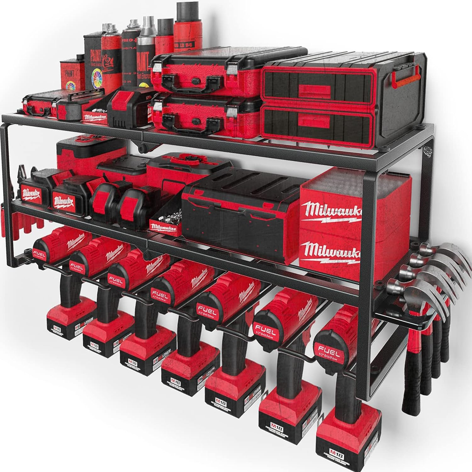 Amoowis Wall-Mounted Power Tool Organizer