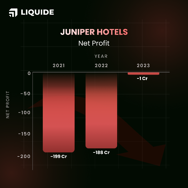 Juniper Hotels Ltd: Profit Graph