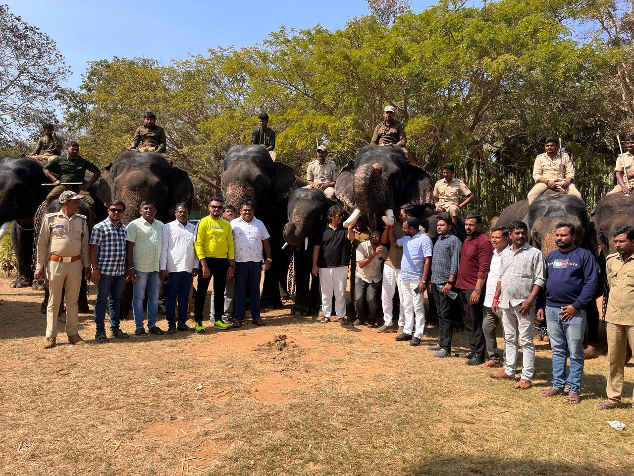 Madhu Bangarappa at Sakrebail Elephant Camp