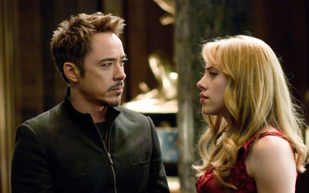 Robert Downy Jr. and Scarlett Johannson