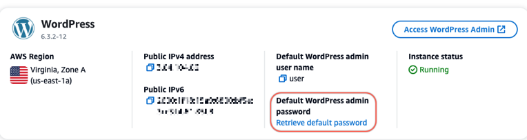 Retrieve default password