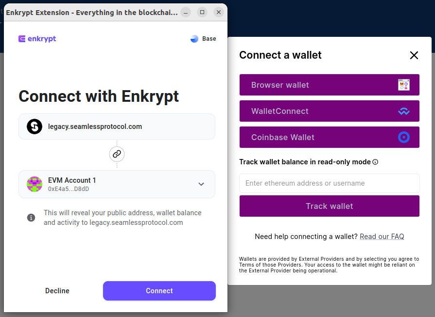 How to Use Seamless Protocol With Enkrypt