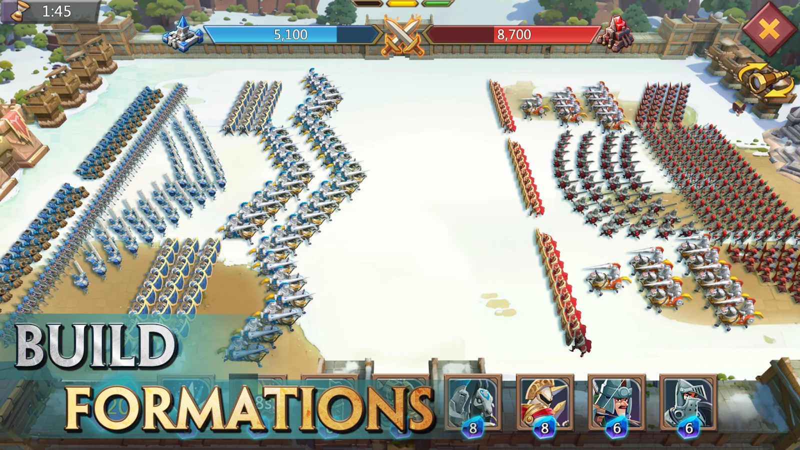 Formations are the most important thing in this strategy game