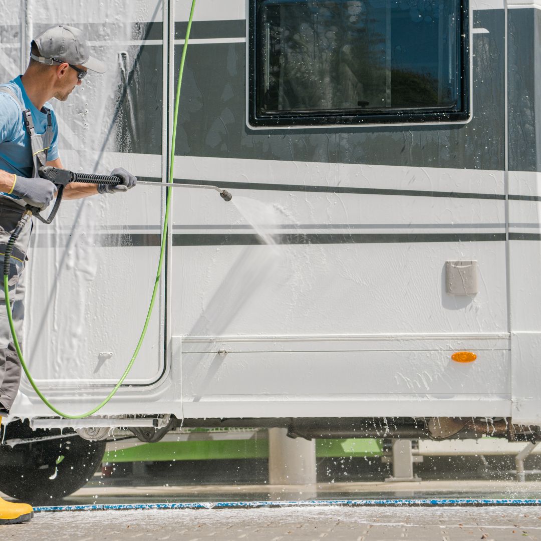 cleaning an rv