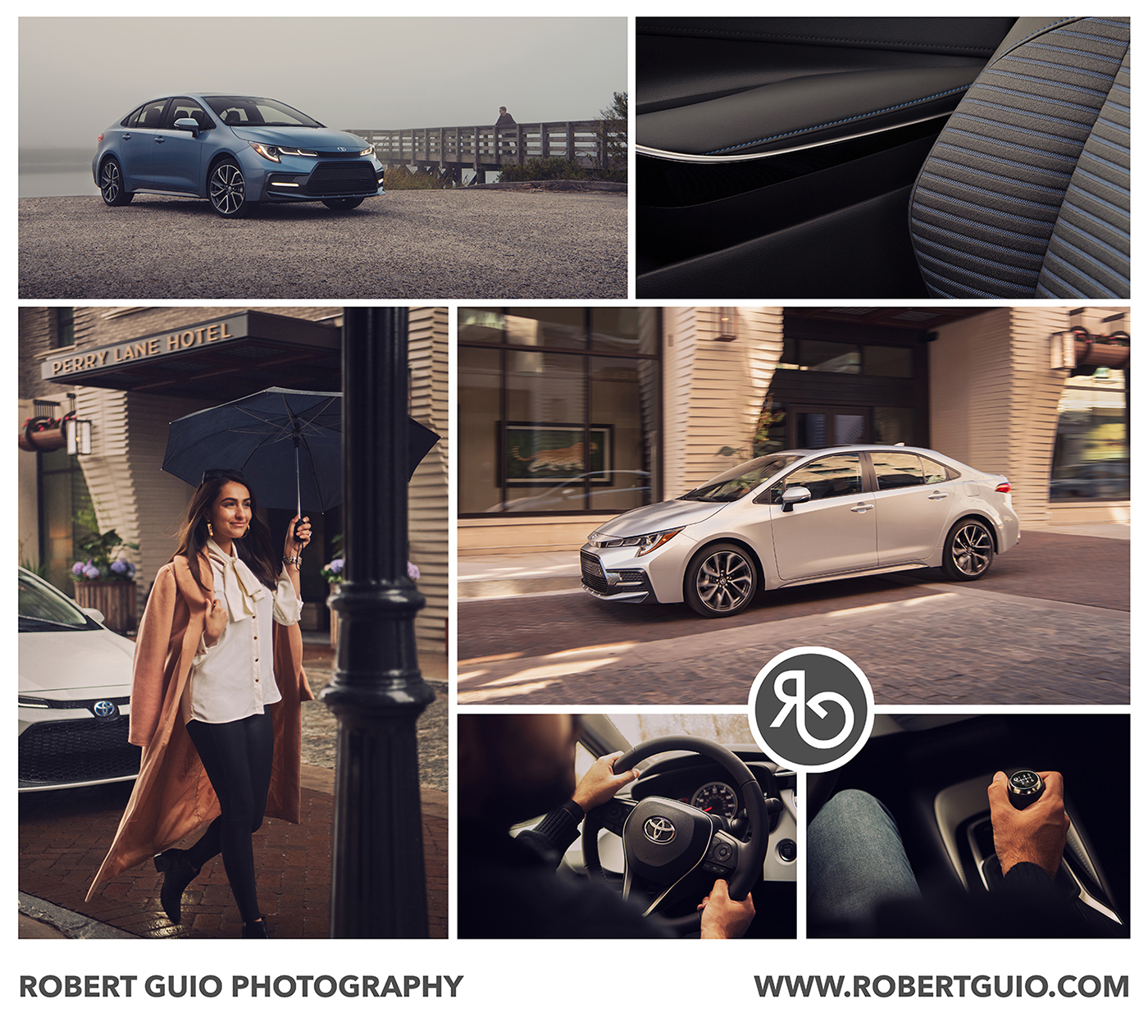 Automotive photography by Robert Guio, depicting car models and car details, as well as lifestyle photography. We used this digital promo as part of Robert's email campaign during the Client Introductions process.