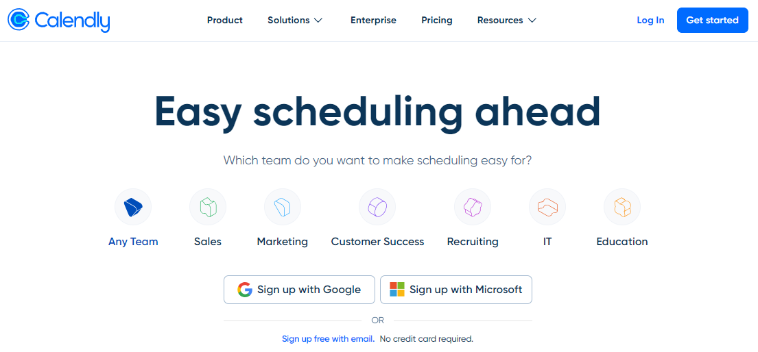 calendly overview homepage