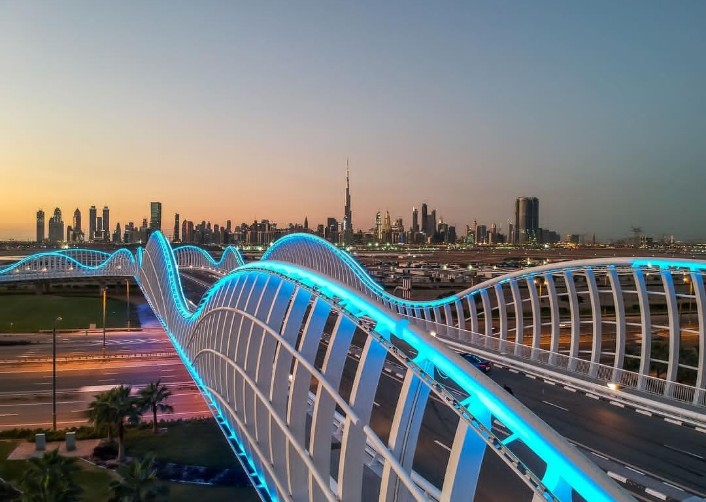 Meyden Bridge - Instagrammable bridges of Dubai 