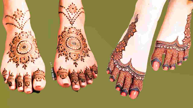 LATEST PAIRON KE MEHNDI KE DESIGN