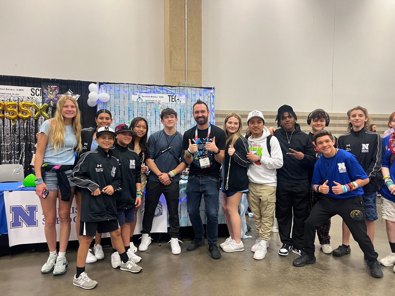 Students with Grant Cox, Chairman of the VEX Robotics Game Design Committee