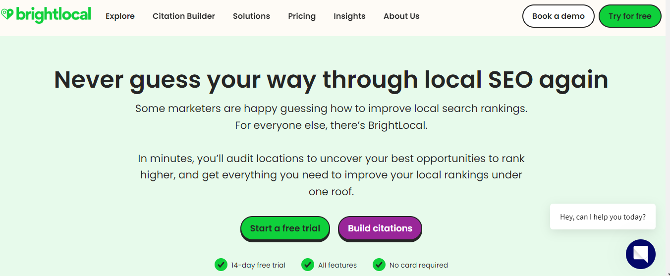 Brightlocal is a local seo tool