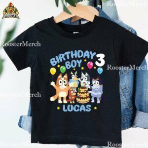 Custom Birthday Shirt, Bluey and Bingo Shirt, Bluey Birthday Tee, Bluey  Character Shirts, Bluey Heeler Family