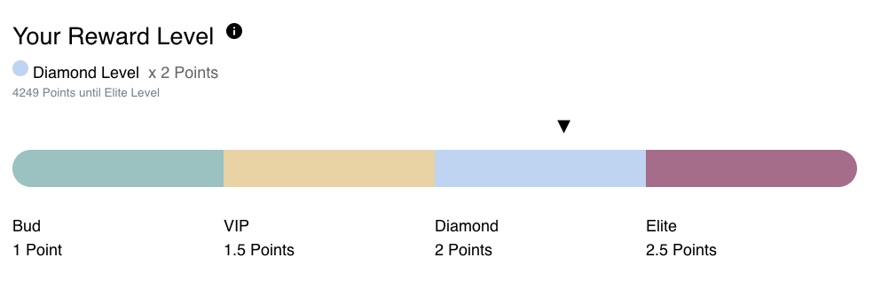 Loyalty levels setup