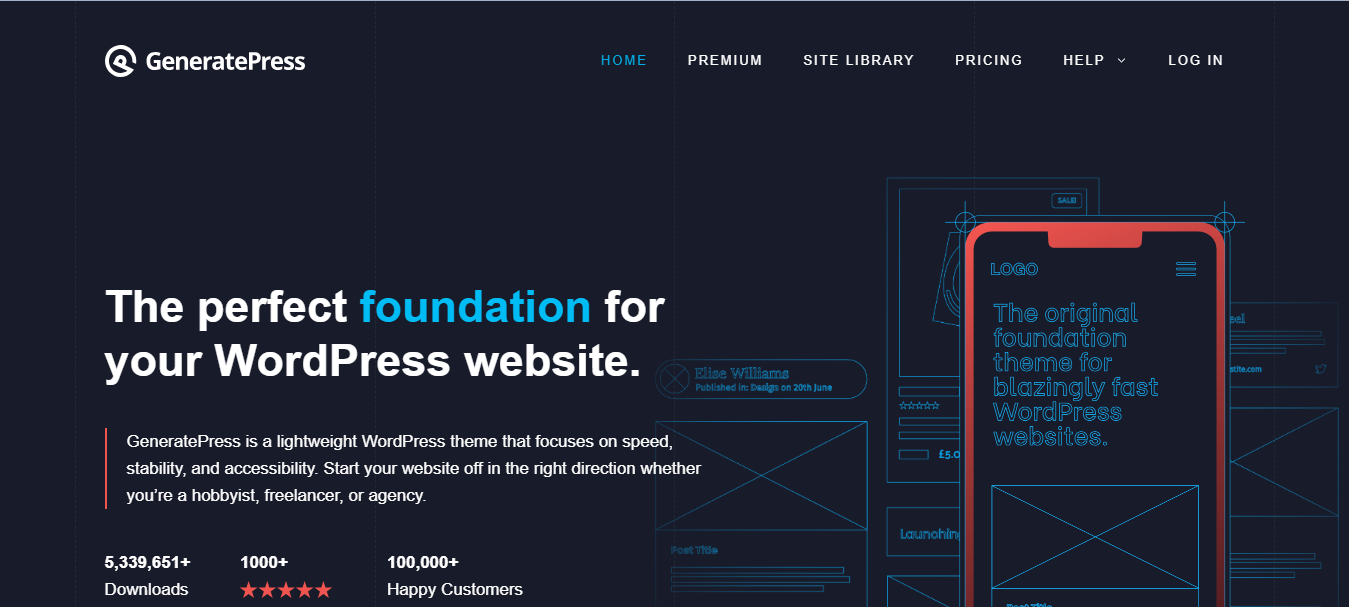 Thiết kế trang web của bạn bằng GeneratePress