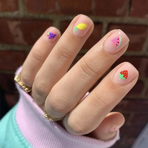 Fruity Art Cute Nails Cute Nail Designss 