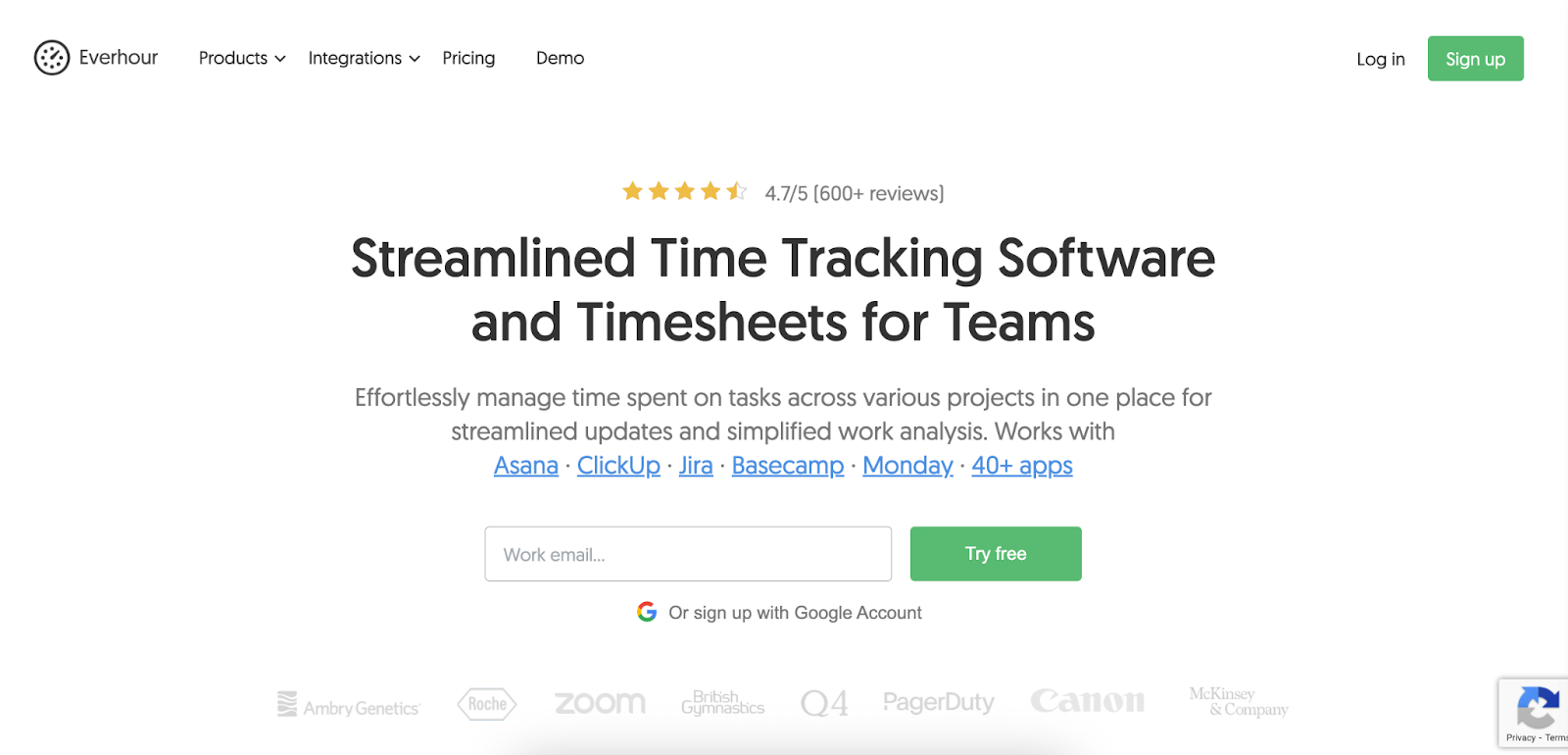 Best time tracking apps: Everhour