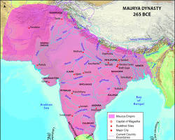 Mapa del Imperio Maurya
