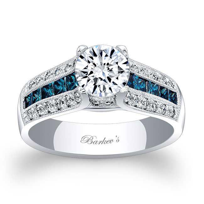 Blue Diamond Wedding Rings