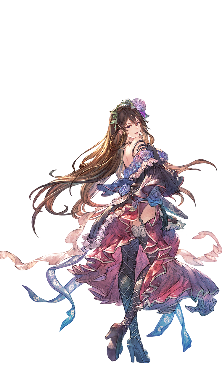 A promotional image of the character Rosetta from Granblue Fantasy: Relink. 