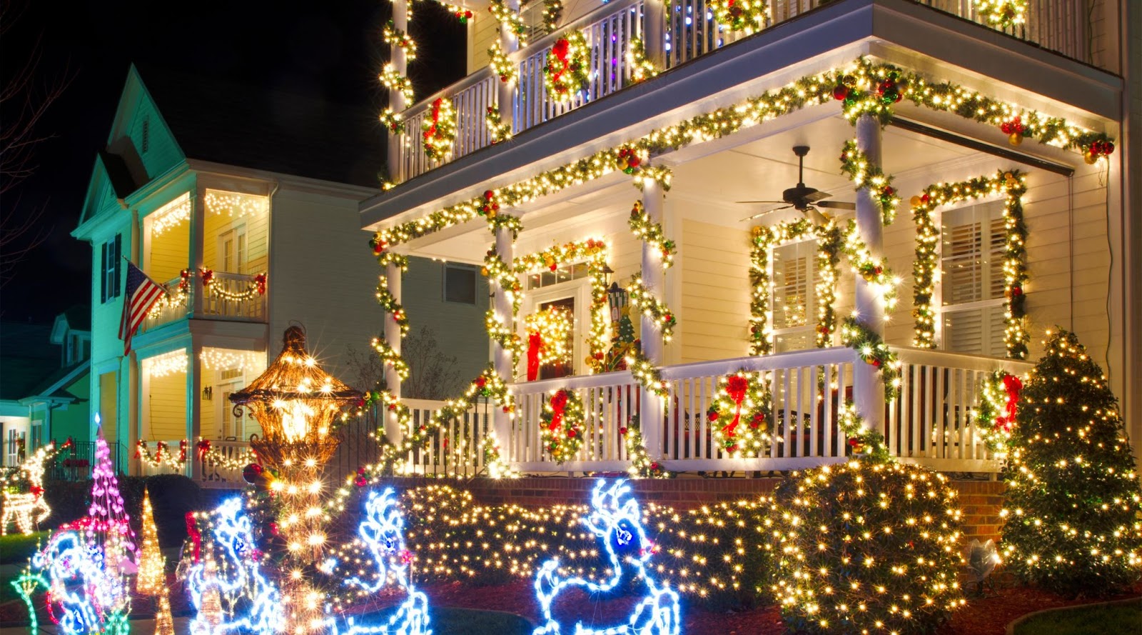 Christmas Lights on Houses