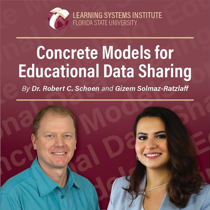 Smiling photos of Dr. Robert C. Schoen and Gizem Solmaz-Ratzlaff from Learning Systems Institute Florida State University and Ambassadors of COS