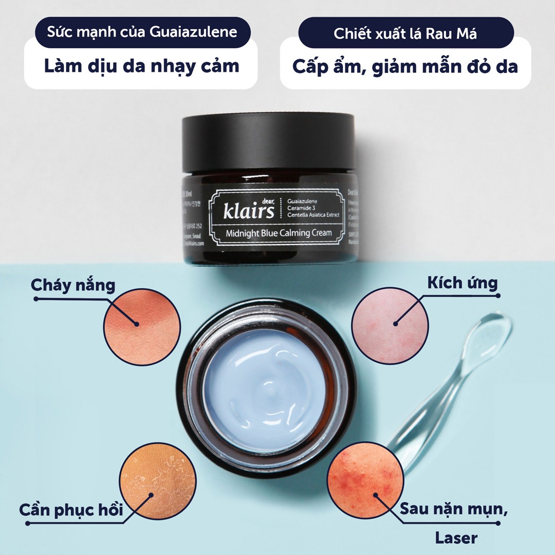 klairs midnight blue calming cream