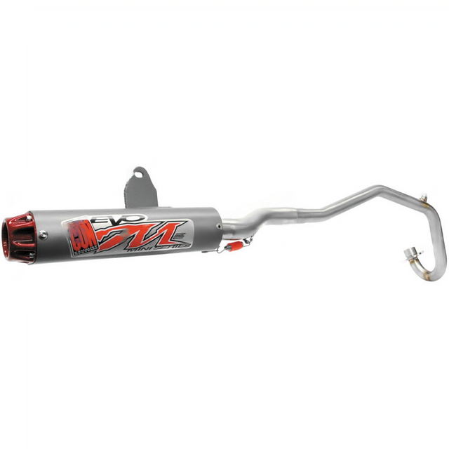 A standalone image of the Polaris Sportsman 110 EVO Mini Exhaust System by Big Gun Exhaust, uninstalled and pictured against a blank background.
