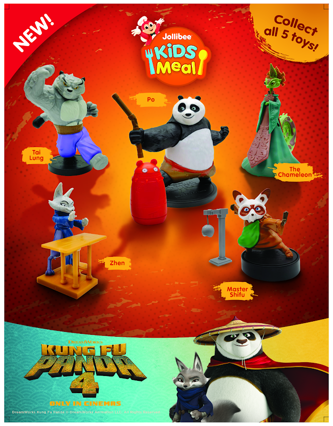 Prepare for awesomeness as Jollibee and Kung Fu Panda 4 team up for the newest Jollibee Kids Meal toy