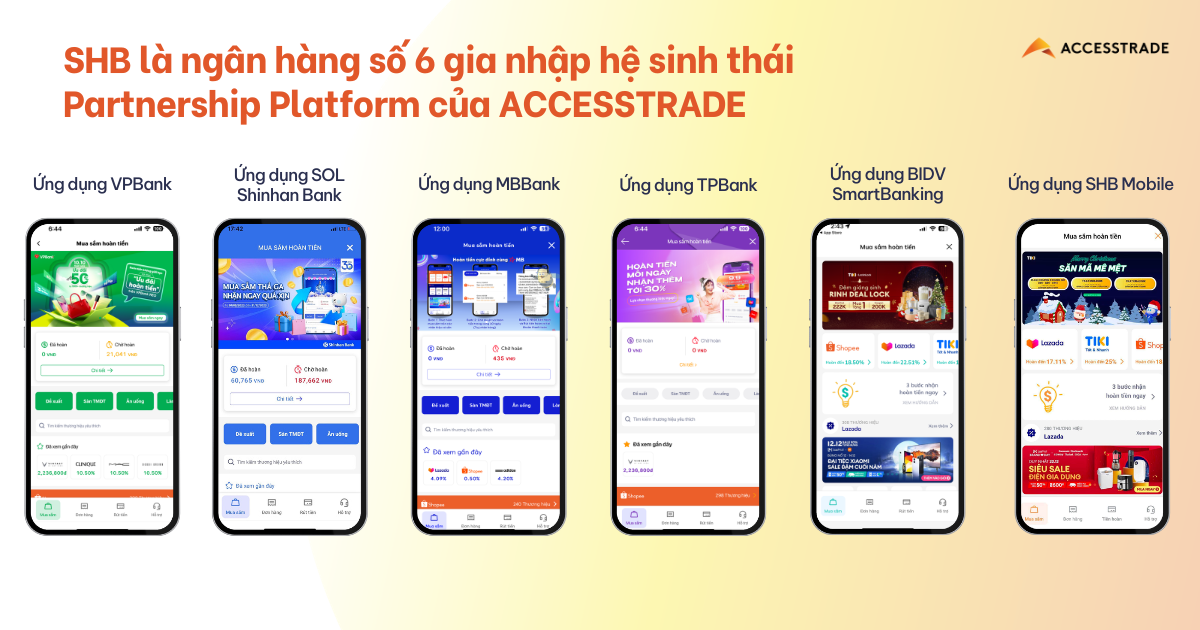 SHB chính thức triển khai hệ thống Mua sắm hoàn tiền trên ứng dụng SHB Mobile