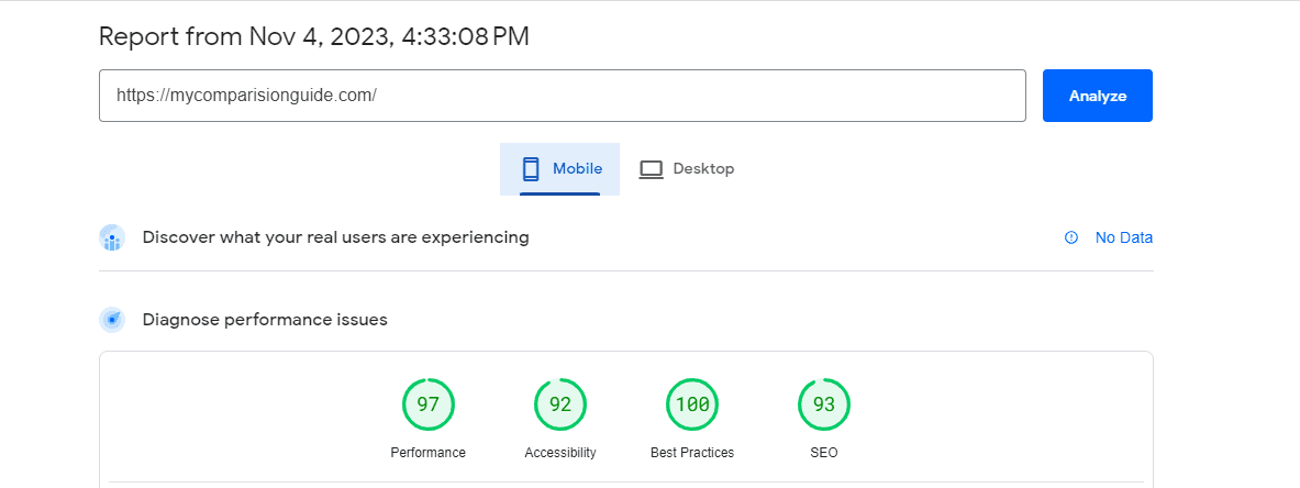 Hostinger Mobile speed