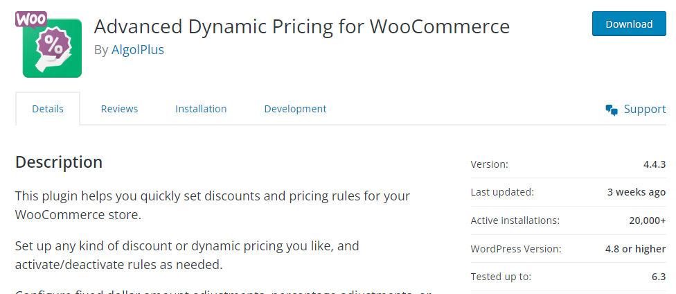 Advanced dynamic pricing
