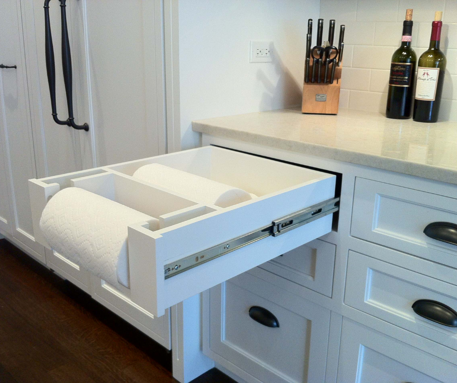 paper towel drawer dream kitchen upgrade