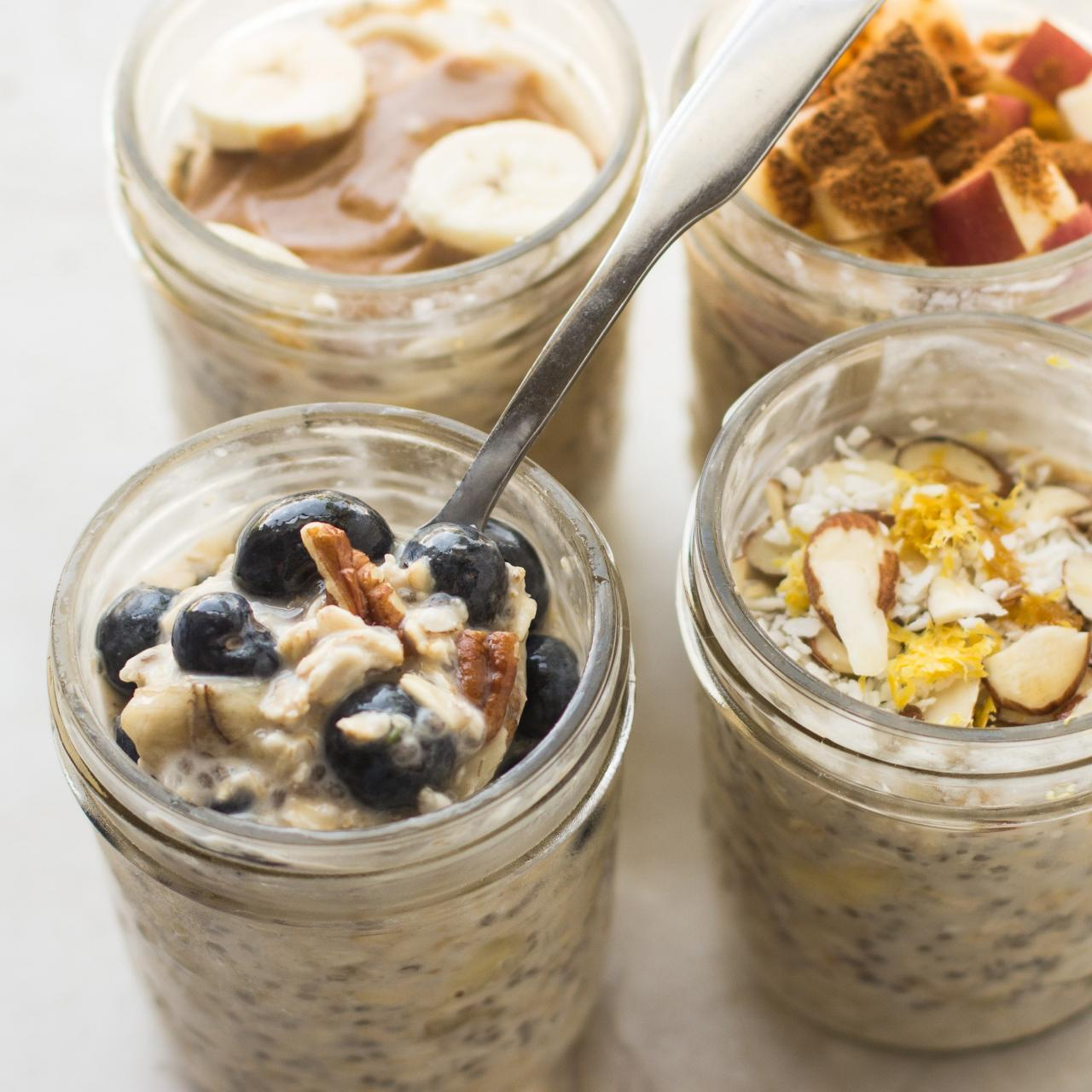 Overnight oats are a nutritious breakfast dish