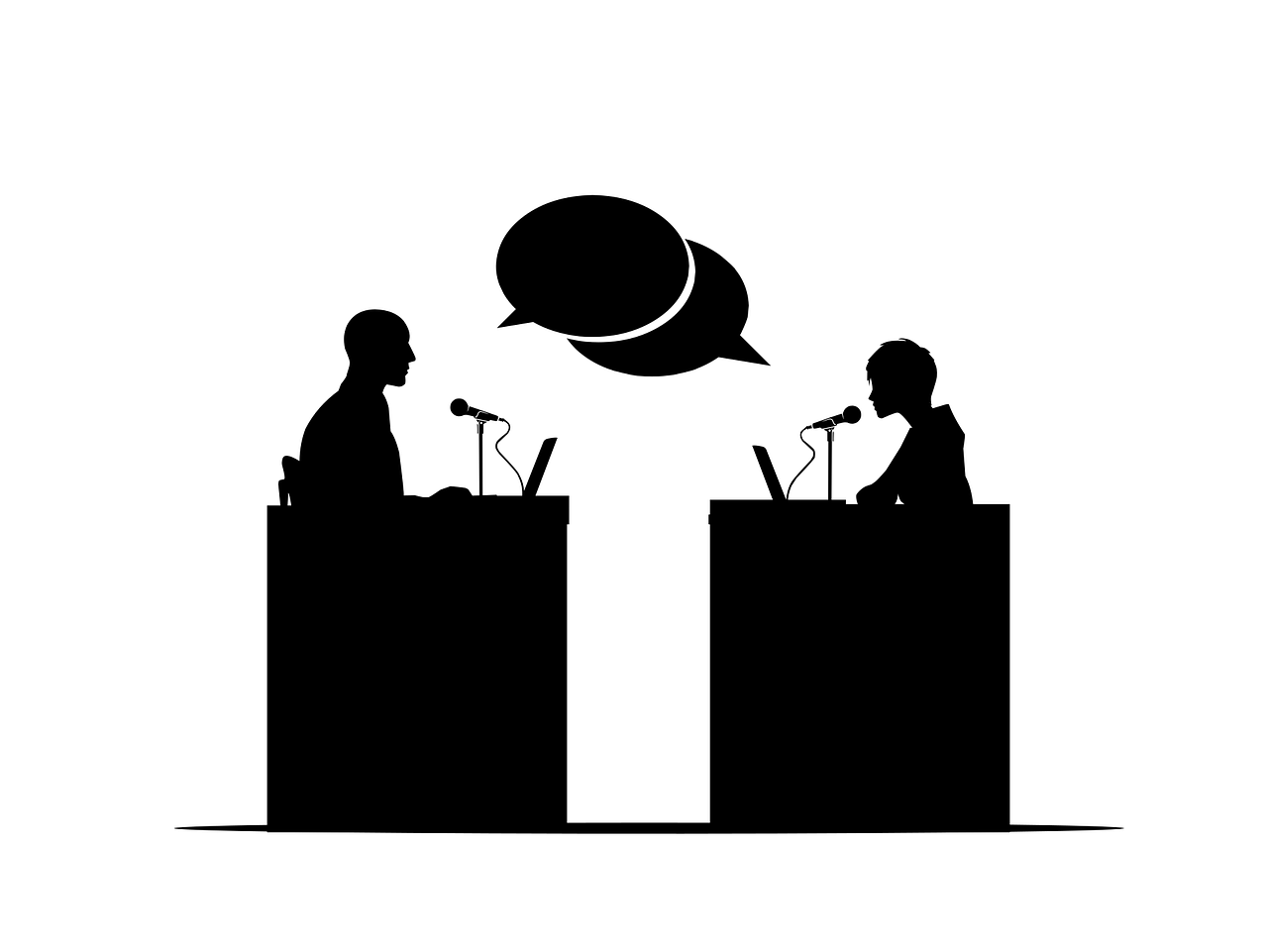 Free discussion debate speaker vector