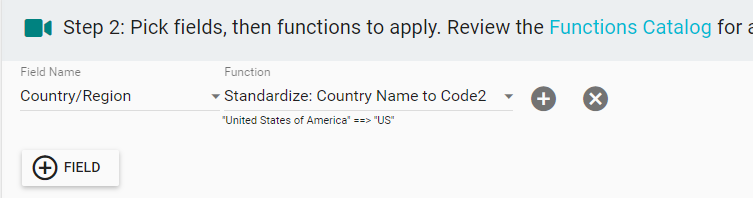 standardize country and region in crm