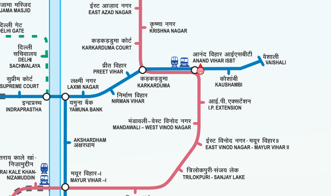 map metro delhi
