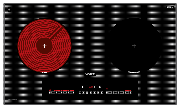 Bếp điện từ âm đôi FASTER nhập khẩu