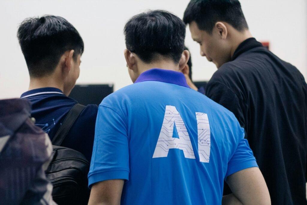 man with AI shirt - AI Learning Tools