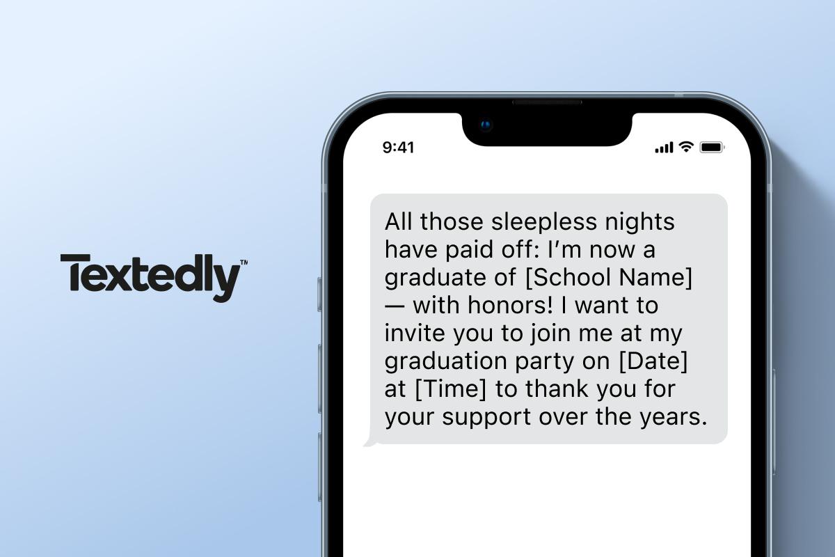 graduation text message sample to send to friends