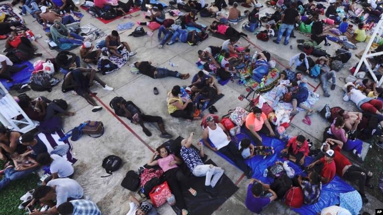 مهاجران راهی آمریکا، شهر آلوارو اوبرگون، استان چیاپاس مکزیک