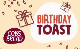 A birthday toast with a gift box 
Description automatically generated with medium confidence