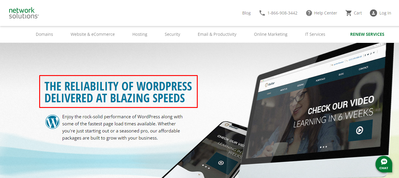 Network Solutions WordPress Hosting 