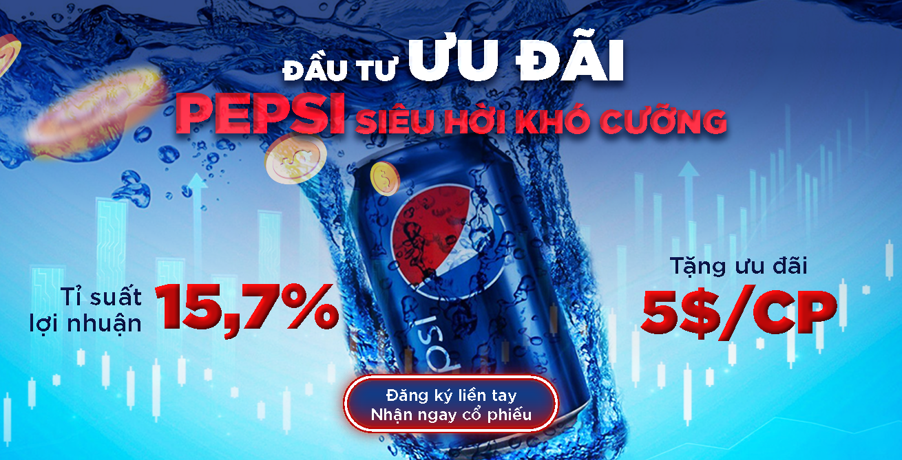 Nhận ngay cổ tức Pepsi 2,765$ khi giao dịch tại JPPRO