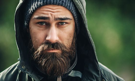 Picture of a man wearing the Hungarian handlebar mustache