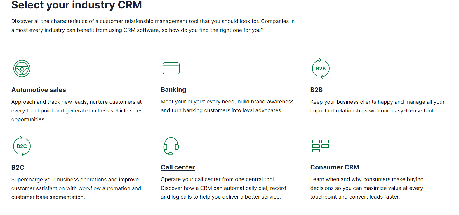 Select your industry CRM of Pipedrive